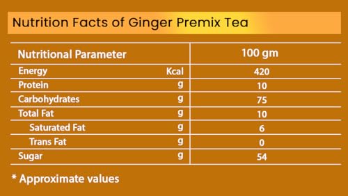 Image of Chaizup Premium 1 Min Instant Ginger Tea Premix - 500 Gram Can|Ginger Flavours|Approx. 35 Servings