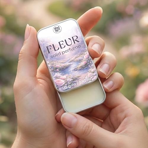 Image of Dr.Mashur Solid Perfume |Cool Epic&Fleur Alcohol Free Wax Perfume Balm, Long Lasting | Pocket Tin 12g, Pack Of 2| Non Greasy Smooth Glide, Travel Friendly Men And Women