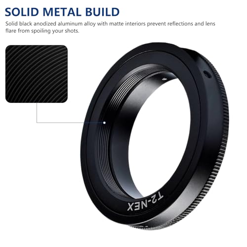 Lightdow Adaptador de Montura T/T2 para Sony A7/A7R/A6000/A5100 miniatura 6