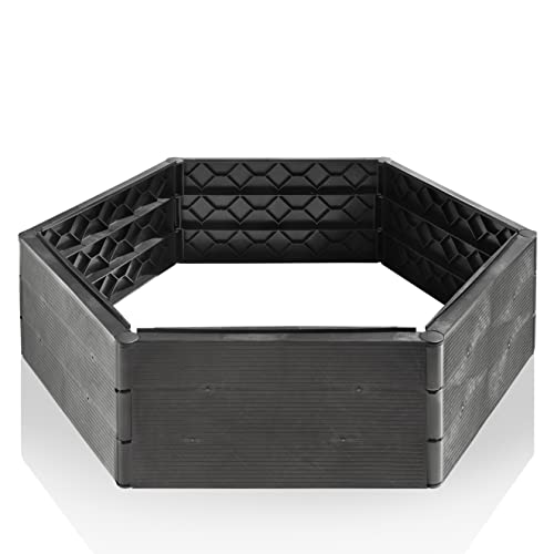 Grizzly Hochbeet System 1 Set, für Garten und Balkon, Blumenkasten, Gemüsebeet, witterungsbeständig Grizzly Hochbeet System 1 Set, für Garten und Balkon, Blumenkasten, Gemüsebeet, witterungsbeständig