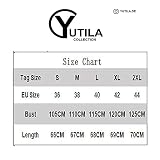 YUTILA Damska bluza z kapturem, bluza z długim rękawem, styl casualowy, czarny, S