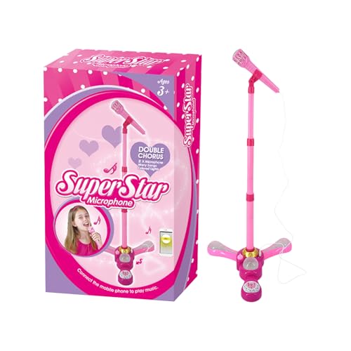 Micrófono para niños, máquina de karaoke con colores, micrófono musical para cantar – para niñas, casa, escuela, viaje, cumpleaños, Navidad, fiesta de los niños
