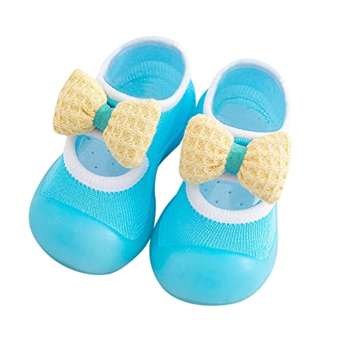 Baby Cute Cartoon Socks Shoes Boys Girls First Walking Shoes Cute Bowknot Soft Antislip Toddler Shoes Baby Sock Shoes
