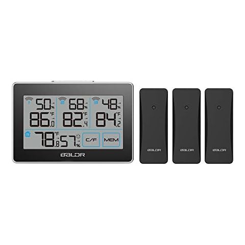 BALDR Digital Wireless Weather Station with 3 Remote Sensors Cover