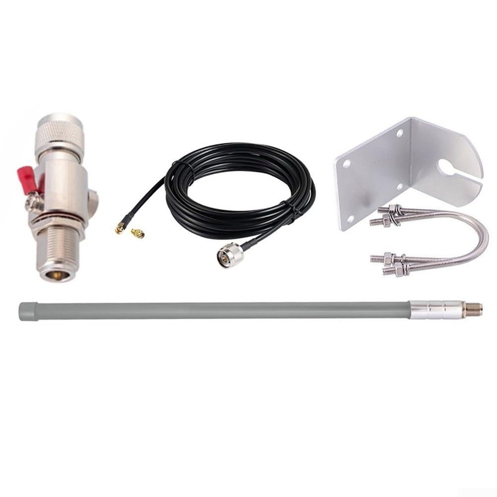 Antenna 12dBi per lora 868 MHz per minatore di elio hotspot per bobcat per rak per nebra - fibra di vetro impermeabile all'aperto per antenna gateway con cavo a bassa perdita N femmina a RP per sma