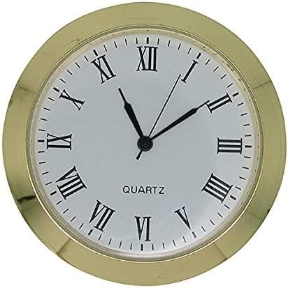 New Mini Round Premium Metal Quartz Bezel Clock Watch Movement Insert ...