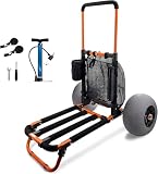 Beach Trolley Cart with 12inch Balloon Wheels for...