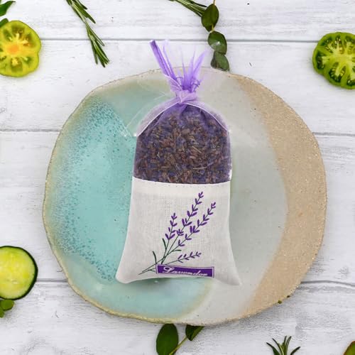 Bolsas de saco de lavanda de 50 piezas con cordón miniatura 6