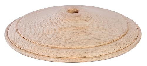 Image of B&P Lamp 2 1 /2 Inch Diameter Wooden Vase Cap, Unfinished