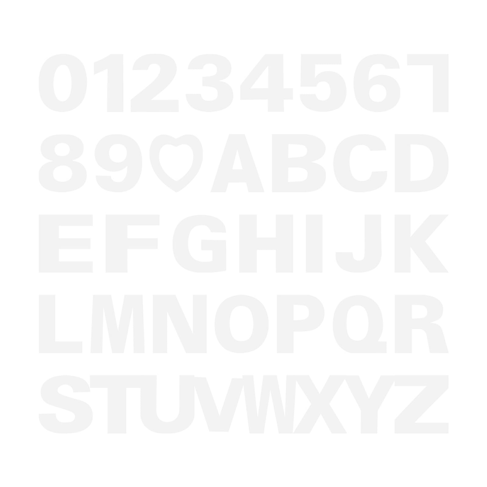 Stencil per Torte Fai da Te 37 Pezzi Pet Numeri Lettere Cuore