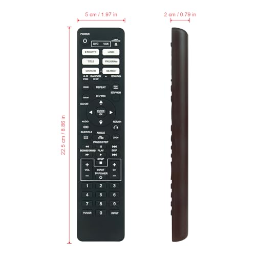Télécommande 6711R1N204A Allimity de remplacement direct sans code pour LG DVD - 5