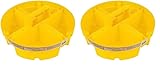 Bucket Boss - Bucket Stacker Small Parts Organizer, Bucket Organization (15051), Yellow (Pack of 2)