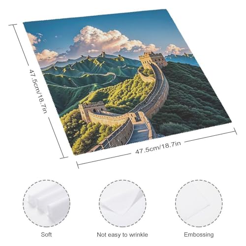 Serviettes de table lavables pour cadeau de pendaison de crémaillère chic