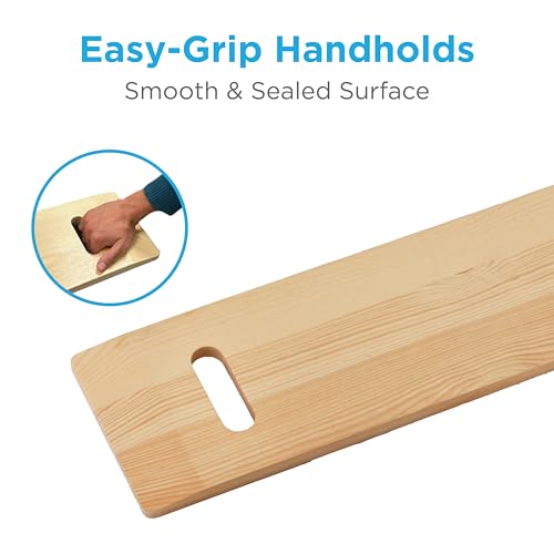 NOVA 36” Patient Transfer Board – Heavy Duty Slide Board for Wheelchair to Bed, Toilet, Car & Bathtub Transfers, Non-Slip Mobility Aid for Seniors, Elderly, Disabled & Limited Mobility Users - Thumbnail 4