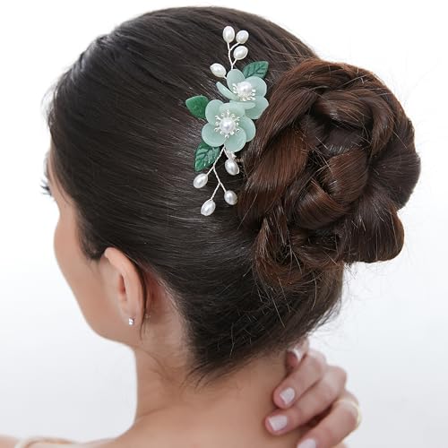 Peine decorativo floral hecho a mano SHIYANG miniatura 1