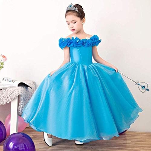 Vicloon Princess Elsa Accessories Set - Tiara Crown and Magic Wand,Girls Party Cosplay Dress Costumes Accessories Kit