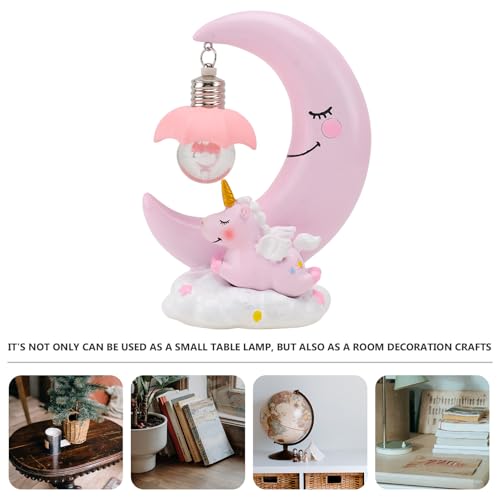 Lámpara de mesa de noche resinada con diseño de princesa miniatura 7