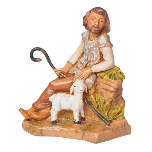 Roman Fontanini 5-Inch Father Shepherd Callum Figurine – Hand-Painted Nativity