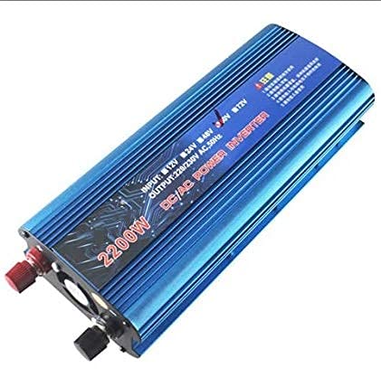 SGSG 2200w, inversor de Onda sinusoidal modificada DC 12v / 24v / 36v / 48v / 60v / 72v a AC 220v / 230v Convertidor de energía con Puerto USB para autocaravanas, Camiones, Barcos, campamentos, h
