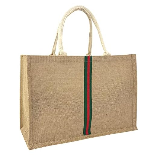 Hibala Woven Large Straw Bag Beach Tote Handmade Weaving Shoulder Bag Tassel Handbag (Green Stripe) …