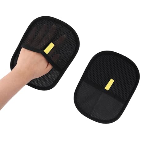 Tinoaly 2pcs Pet Hair Remover Gloves, Reusable Electrostatic Pet Hair Remover Multi-Functional Cat and Dog Static Grooming Mitt for Furniture Carpet Clothes Couch Cleaning