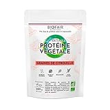 BIOFAIR NUTRITION - Proteína Vegana, Vegetal y Orgánica - A base de Semillas de Calabaza - Saludable, 100% Natural y Responsable - 20 Dosis de 25 Gr - 500 Gr
