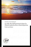 Le Rale de L'Effacement Dans La Tha(c)Orie Ga(c)Na(c)Rative Chomskyenne 3838146166 Book Cover