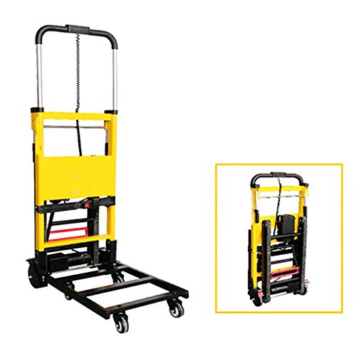 XH-Tool Electric Folding Stair Climbing Cart, Handle Switch - Removable 20V Lithium Battery - 120W Powerful Motor -Universal Wheel -200 Kg Capacity