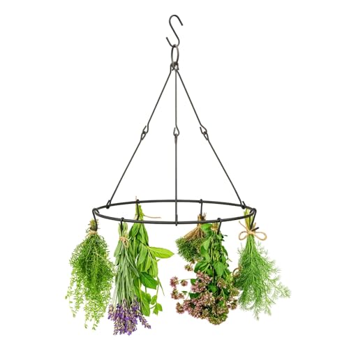CKB LTD Kräuter- und Blumentrockner - Küche & Garten Hängender Trockenständer - Platzsparendes Zubehör zum Lüften im Innen- oder Außenbereich für Pflanzen, Gras, Vanille, Gewürze, Blumen, aromatische