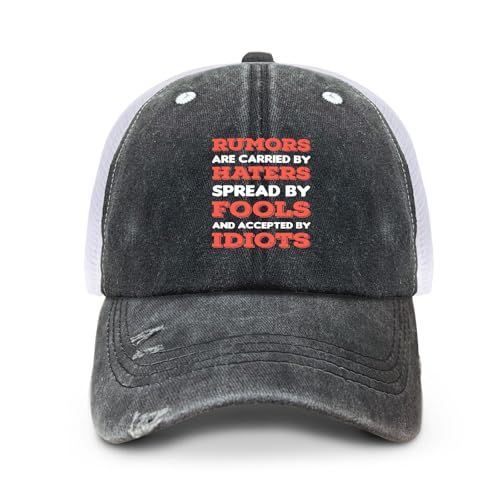 Rumors by Haters, Spread by Fools Sun hat Cool Cap for Son