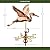 Good Directions 8805PR Blue Heron Cottage Weathervane, Polished Copper with Roof Mount