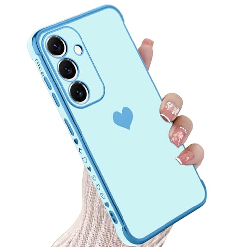 KANGHAR Compatible with Samsung S24 Plus 5G Case for Women Girl (Blue)