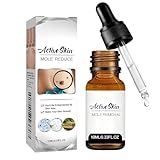 Acción para eliminar acrocordones – Pipeta de precisión para rostro y cuerpo | Eliminación específica de verrugas plantares, vulgares y planas | Fórmula suave con, Sin Dolor | Formato de viaje (10 ml)