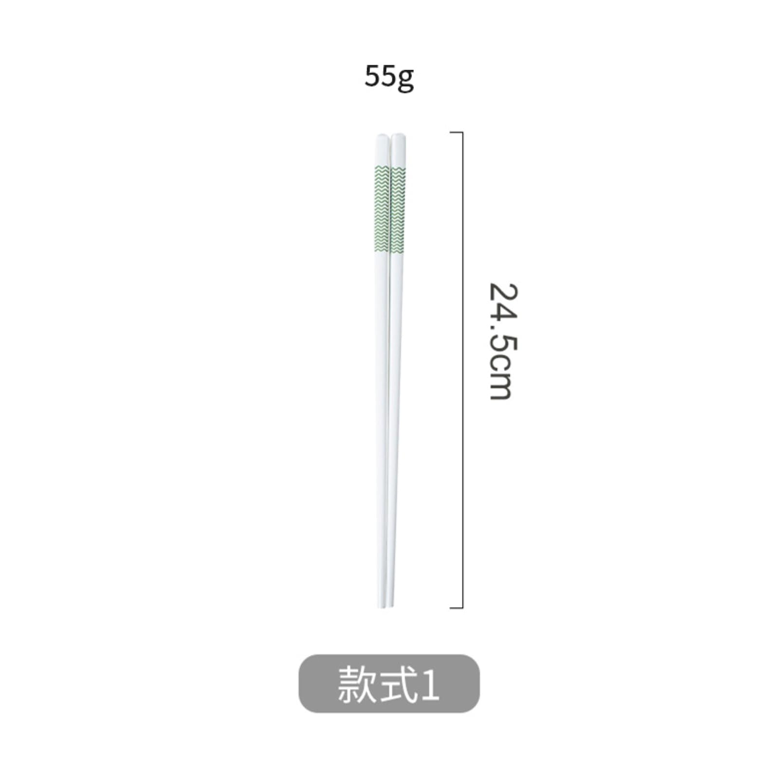 Lot de 3 baguettes en céramique simples et faciles à nettoyer - 10 paires de vagues