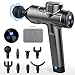 Produktbild Massagepistole, Massage Gun für Nacken Schulter Rücken, Muskelmassagegerät mit 30 Geschwindigkeiten 8 Massageköpfen, Muskelvibrationsgerät um Muskelschmerzen zu lösen (grau)