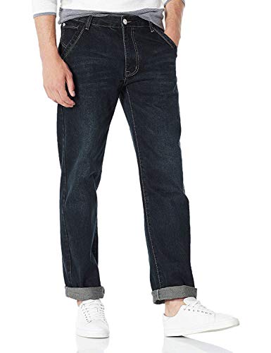 Demon&Hunter 809 Series Men's Loose Fit Relaxed Jeans DH8009-1(38)