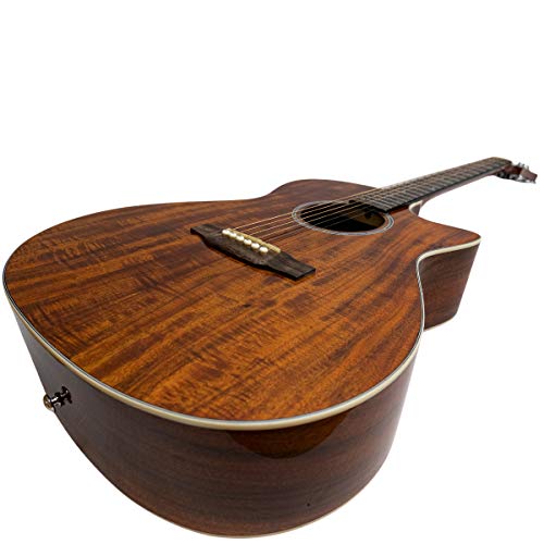 Santana ST-SG100KOA Guitare folk Édition 2020 koa - Les Beatles, Paul McCartney, John Lennon, RIngo Starr, George Harrison Santana ST-SG100KOA Guitare folk Édition 2020 koa – Image 3