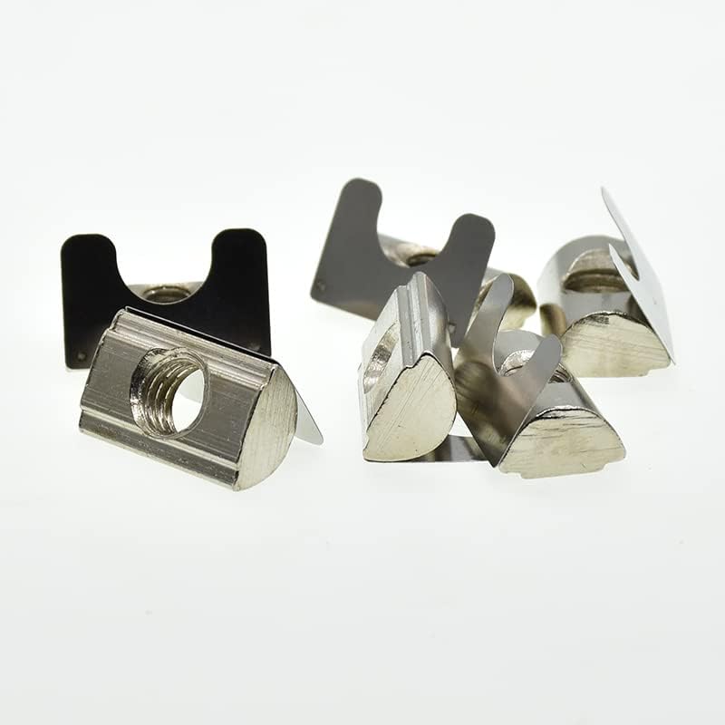 Generic Drop in T Nut with Spring Sheet for Aluminum Extrusion with Profile 3030/4040/4545 Series - (Size: 3030-M8-20PCS)