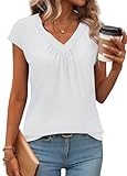 WIHOLL Womens Summer Tops White Tank Top...