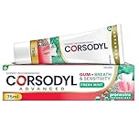 Corsodyl Toothpaste Advanced Gum+ Breath & Sensitivity Toothpaste, with Pro-Neutra Technology for Bad Breath, 75ml