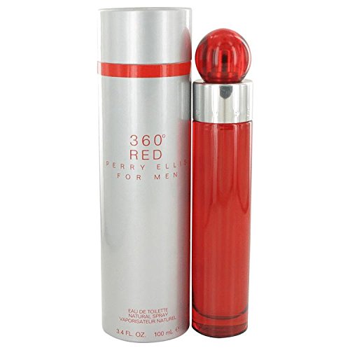 Perry Ellis 360 Red by Perry Ellis Eau De Toilette Spray 3.4 oz for Men - 100% Authentic