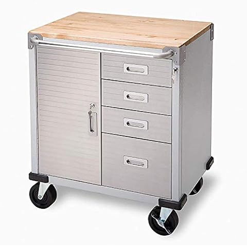 Seville Classics UltraHD Rolling Storage Cabinet with Drawers Cover