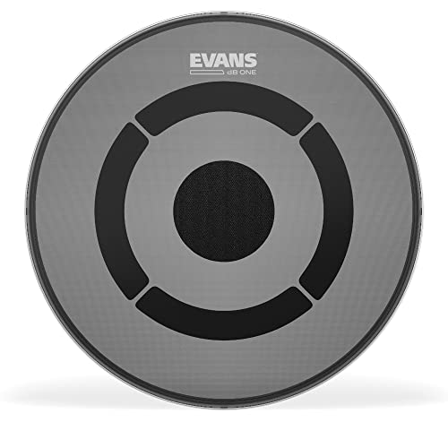 Evans Drum Heads - dB One Drum Head - Reduces Volume - Balanced, True-to-Kit Tones - 13 inch, clear, 13"