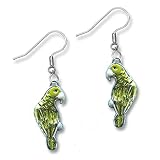 Enamel Green Amazon Earrings by The Magic Zoo