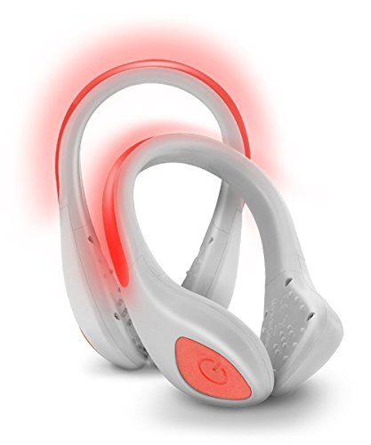 Paire/2pcs LED Lumineux Extérieur Chaussures Clip Light Sport Cyclisme Course à Pied de sécurité Feux d'avertissement à chaussures Accessoires Grande variété de couleurs Blister Rouge/blanc Coque