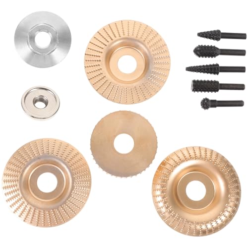 HOMSFOU 角研削機用メタル製彫刻ディスク 耐久性木材加工用シェーピングホイール 多用途角アクセサリー 点
