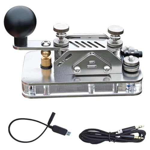 Telegraph-Schlüsseltrainer, professioneller CW-Schlüssel, Edelstahl und Aluminium, stabiler Betrieb, für physischen