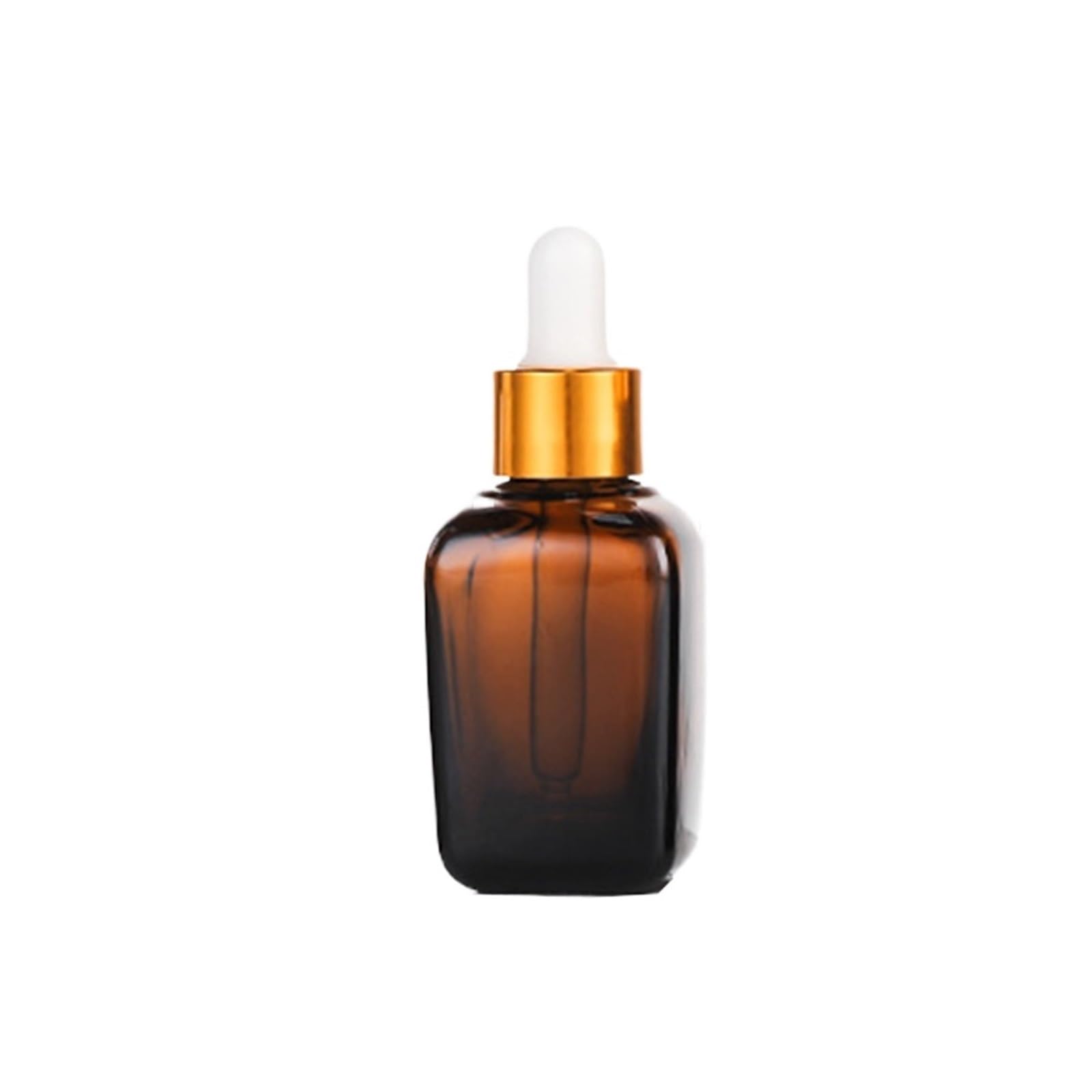 Contagocce Pipetta for reagente liquido in vetro ambrato Flacone for oli essenziali Tappo contagocce Contenitori vuoti for aromaterapia(Gold,20PCS_10ML)