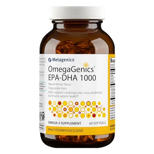 Metagenics OmegaGenics EPA-DHA 1000 Dietary Supplement, 60 Count