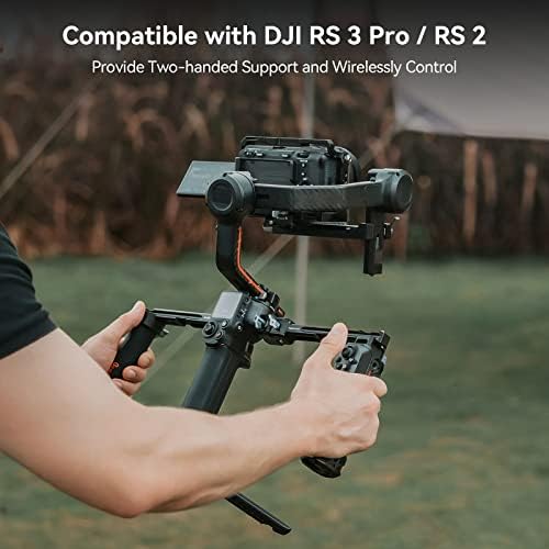 SMALLRIG Wireless Control Dual Handle for DJI RS 3 Pro / RS 2 Gimbal, Handgrip with NATO Rail for Handheld / Low Angle Shooting - 3954